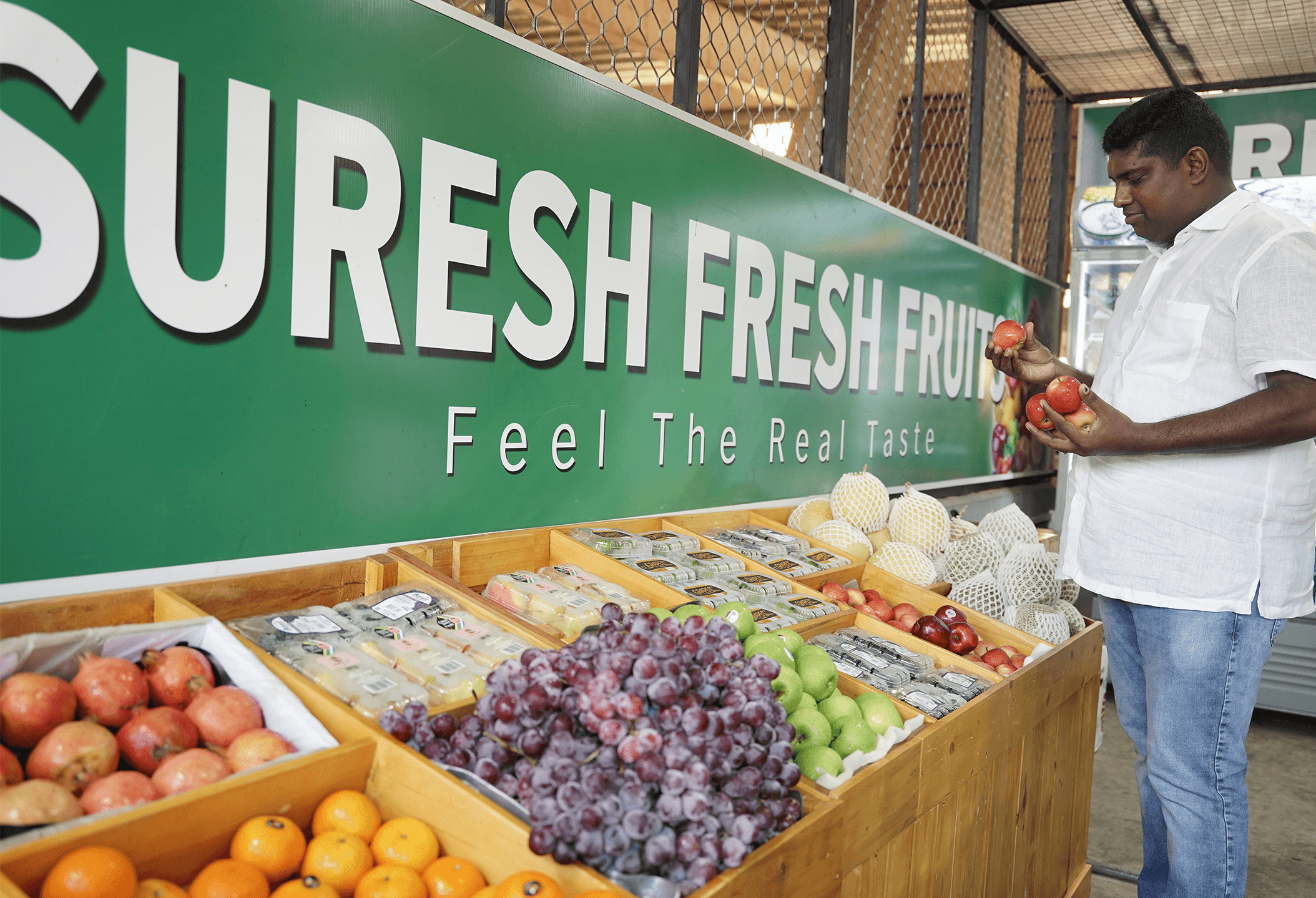 Packed fruit trays ready for hospitality and shipping supply