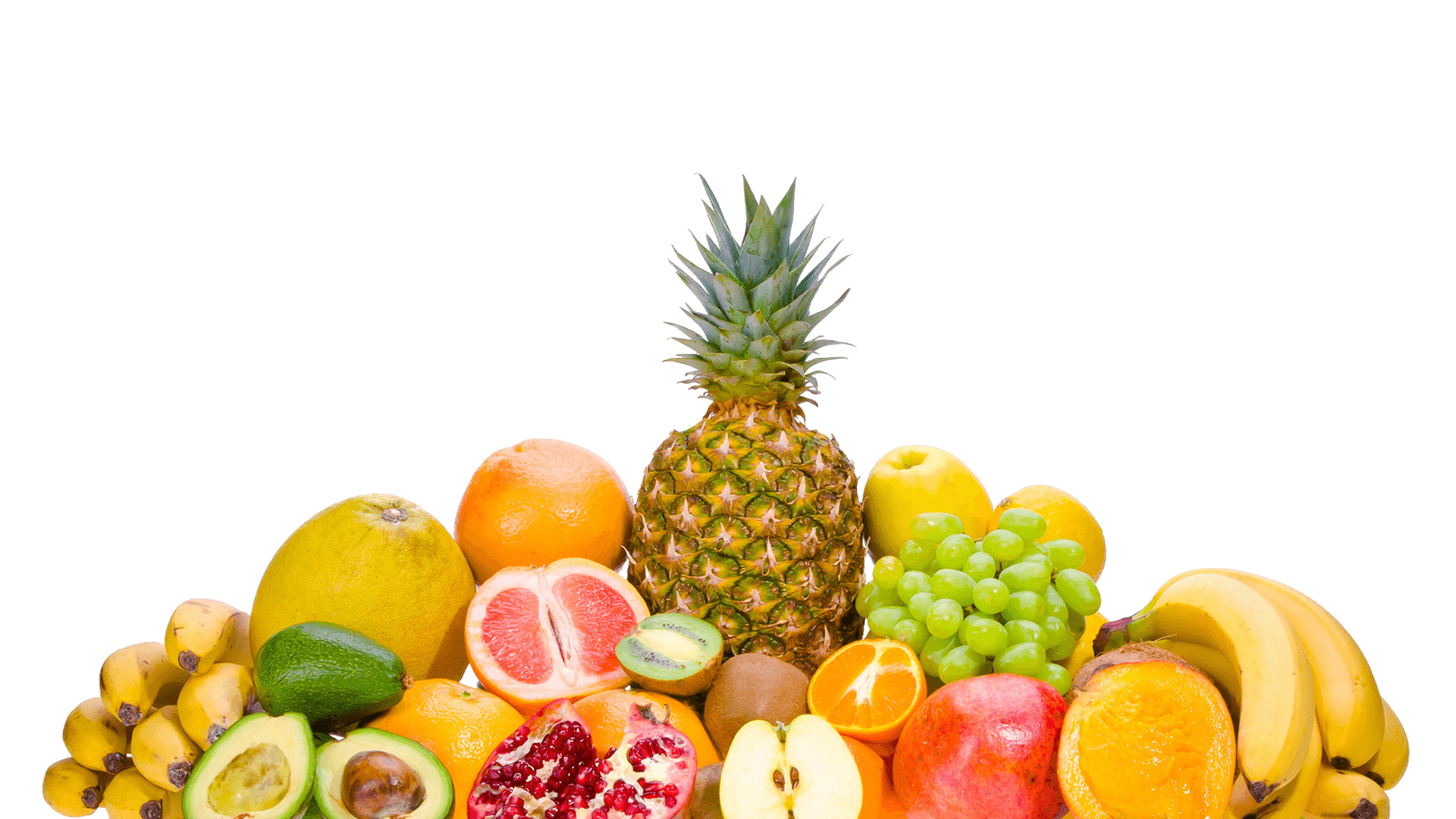 Assortment of fresh imported and locally sourced fruits